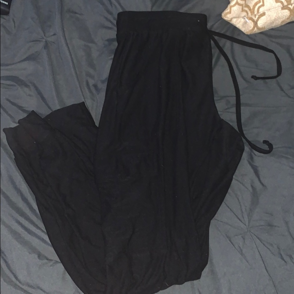 Black joggers with pockets